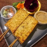 Tofu sate at The Vegan Joint in Woodland Hills