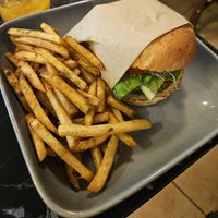 Garlic ChickN with Garlic Fries at The Vegan Joint in Woodland Hills