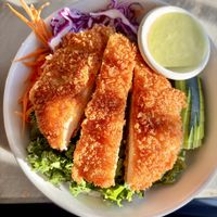 Vegan Joint Bowl w/ crispy chikun  at The Vegan Joint in Woodland Hills