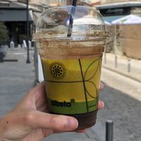 Frappe with almond milk   at Albeta Mediterranean Bakery in Thessaloniki