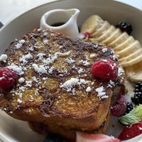 French toast with nice cream  at Planet Terra in Dubai