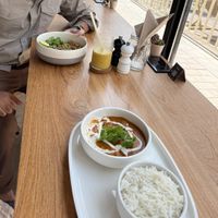 Tofu Makhni (and Pad Thai in the back)  at Planet Terra in Dubai