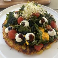 Chickpea omelette   at Planet Terra in Dubai