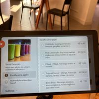 Opções de suco at Eatsy in Florianopolis