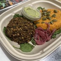 Black bean burger  at Sprout in St Michaels