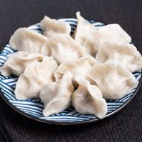 Steamed dumplings   at Dumpling Capital in Santa Clara
