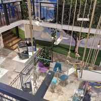 Overlooking the fairy tale area at Gelatarium in Florence