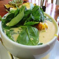 coconut milk soup with tofu (tom kha) at Tina's Garden Gourmet Cafe in Hilo