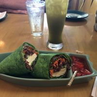 Tofu wrap at Tina's Garden Gourmet Cafe in Hilo