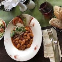 Riesenbohnen in Tomatensoße at El Greco in Rottweil