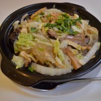 Claypot rice with vermicelli, mushrooms, fungus, cabbage. at Loving Hut - Sunset District in San Francisco