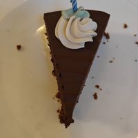 chocolate cake slice at Loving Hut - Sunset District in San Francisco