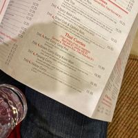 Menu at Peking & Tokyo in Woodstock