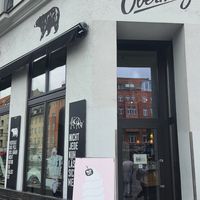 Exterior of cafe #Veganuary at St. Oberholz in Berlin