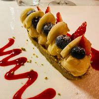 “Flapjack” di pistacchio e cocco at Simago in Osio Sopra