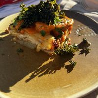 This dish was amazing. Patato, celedriac, kale. Yammie.   at Les Escales in Sant Cugat Del Valles