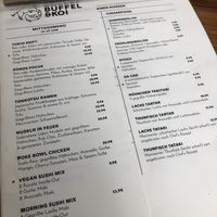 Bowls and lunch menu   at Büffel & Koi in Stuttgart