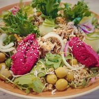One of their salads. at Le Ökola in Tallinn