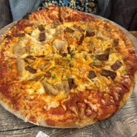 Vegan club pizza  at Head of Steam in Birmingham