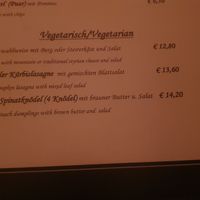 Veggie Menü at KulmiNarium in Haus