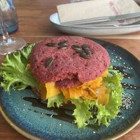 Carrot Salmon Burger  at Energetic Life  in Stuttgart