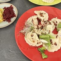 Vegan pierogi  at Pod Przykrywką in Wroclaw