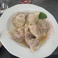 fruit filled dumplings   at Pod Przykrywką in Wroclaw