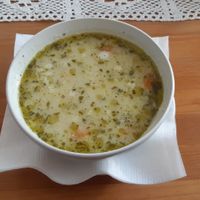Cucumber soup at Pod Przykrywką in Wroclaw