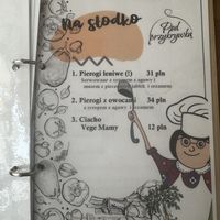 Menu  at Pod Przykrywką in Wroclaw