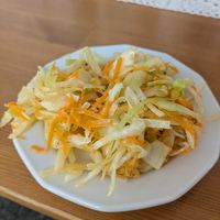 Side salad at Pod Przykrywką in Wroclaw