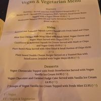 Menu #Veganuary at HATTER'S in Skegness
