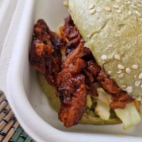 Pulled BBQ hero burger at FED BY NATURE in Limassol