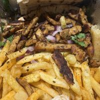 Chick’n gyros portion  at FED BY NATURE in Limassol