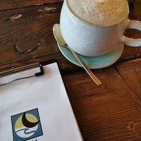 Milchkaffee mit Sojamilch at Marea in Rostock