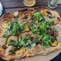 Vegan Flammkuchen at Marea in Rostock
