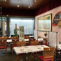 the inside of the restaurant .  at Zhong Hua in Zurich