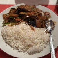 Tofu Szechuan mit Reis (vegan)  at Zhong Hua in Zurich