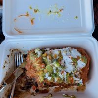 Vegan chimichanga at Salsas Taco Bar in Santa Cruz