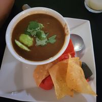 Black bean soup at Roatan Oasis in Roatan