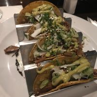 Jack fruit tacos at Buccanos in Cozumel