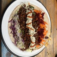 Athena wrap  at Planeta Veggie in La Paz