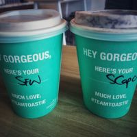 Flat White & Cappuccino with Soy at Toastie Picton in Picton