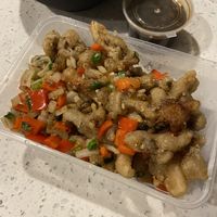 Salt and pepper oyster mushrooms  at NNQ Express in Henley Beach