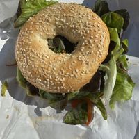Bagel guacamole  at Au Pays des Merveilles in Brussels