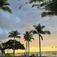 Sunset view  at CanoeHouse in Waimea