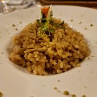 Mushroom risotto at Semsa Beach in Calpe