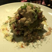 Lasanha tricolor at Crucina Restaurante in Madrid