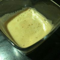 A fresh juice at Crucina Restaurante in Madrid