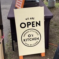 Lovely welcome  at O'z Kitchen in Kealakekua