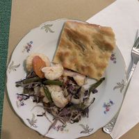 Appetizer, vegetables and focaccia  at SA.NA. Pastificio Artigianale in Melegnano